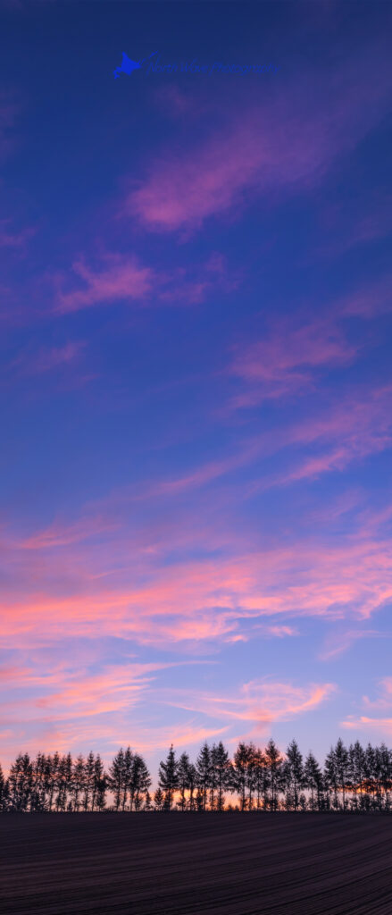 Early-autumn-sky-with-a-morning-glow-for-xperia-wallpaper